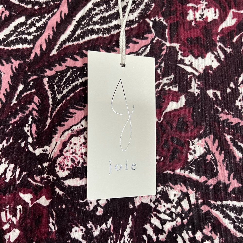Joie cropped floral crew neck sweatshirt pink - Picture 6 of 6